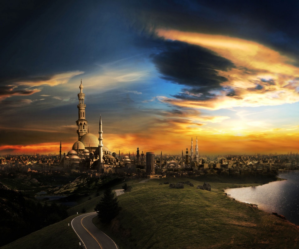 Город минаретов обои