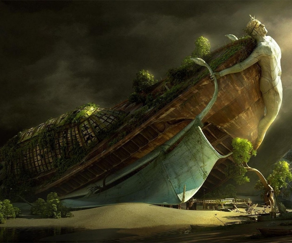 Древнее воздушное судно обои