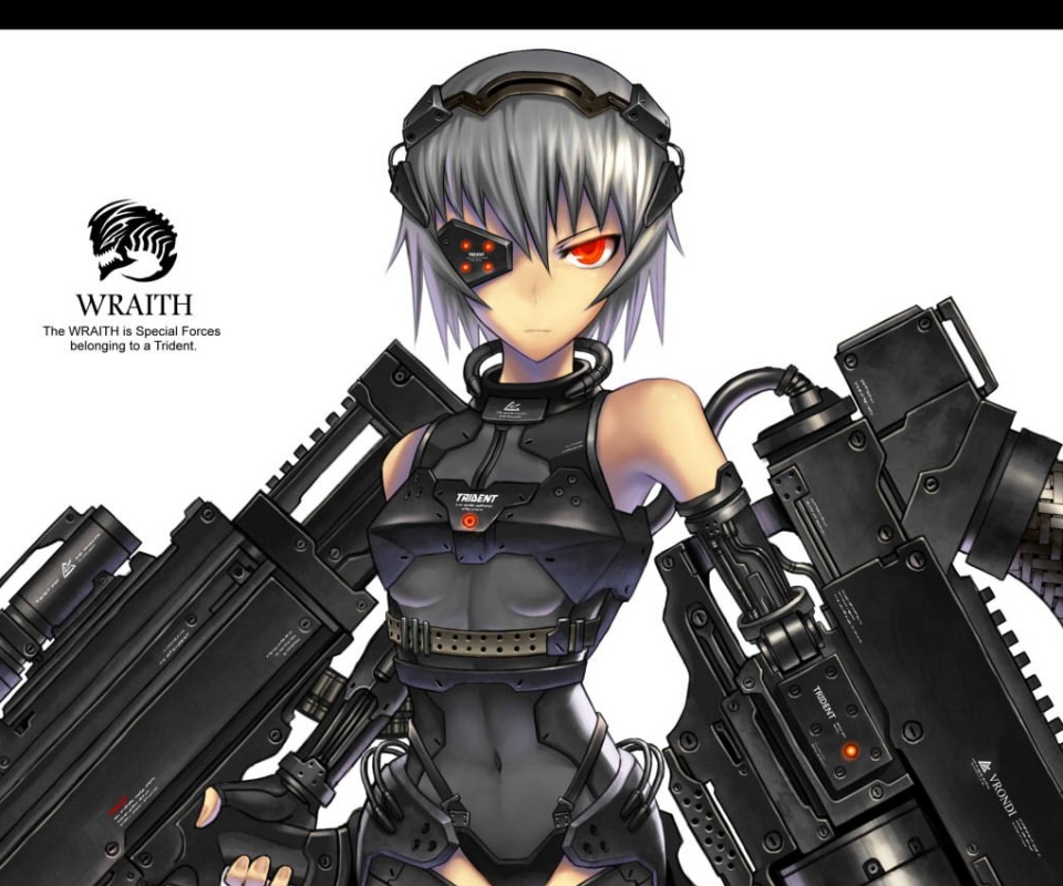 Девушка с оружием обои