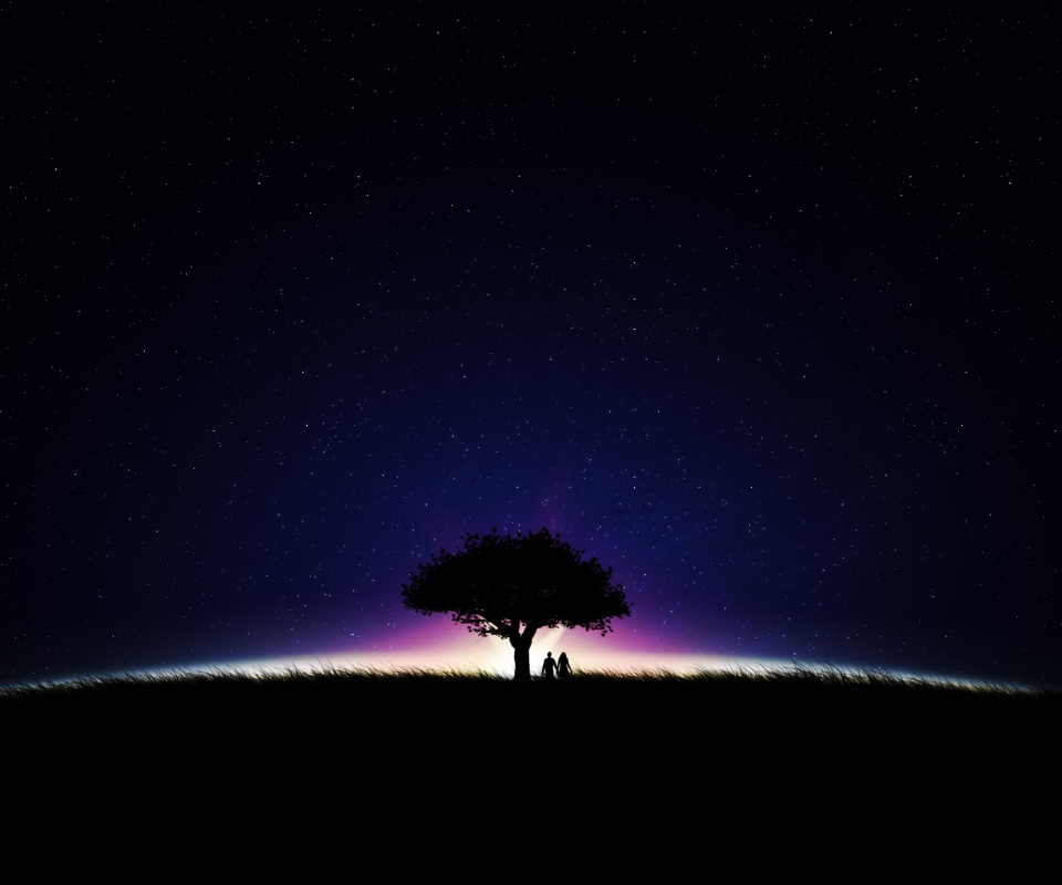 Звёздная ночь обои