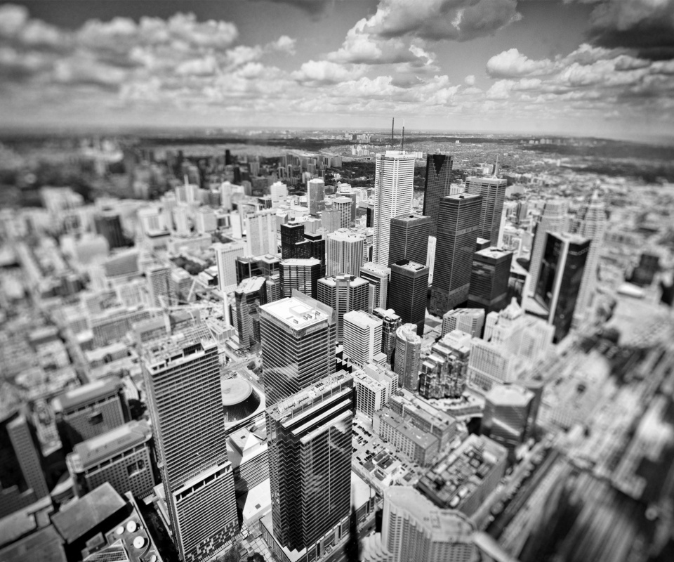 ЧБ фото города обои