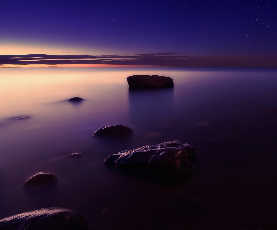 Камни в тумане обои