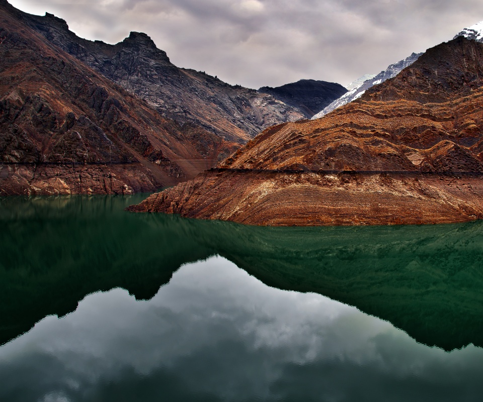 Горное озеро обои