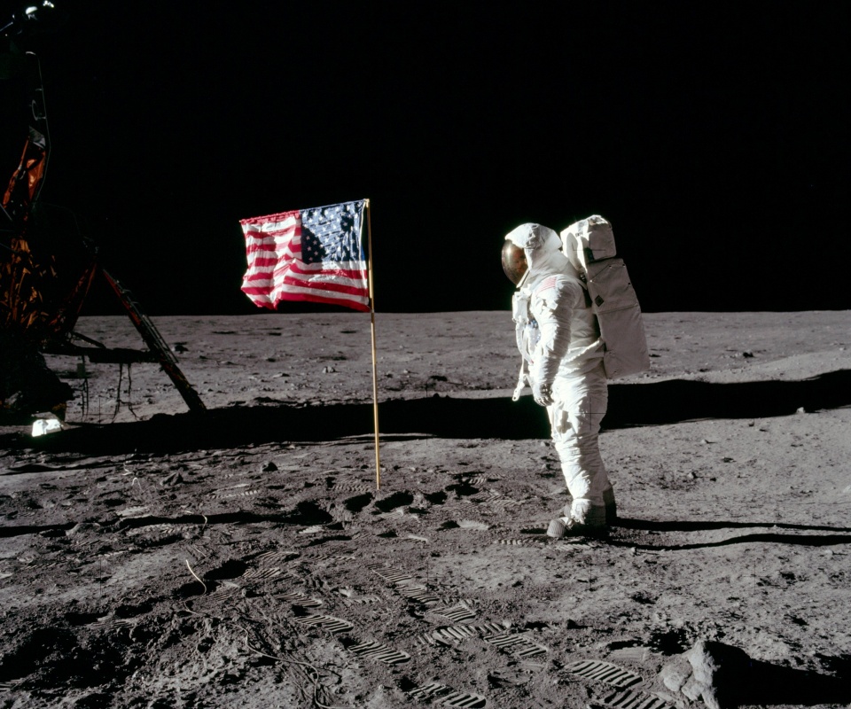 Высадка американцев на Луну обои