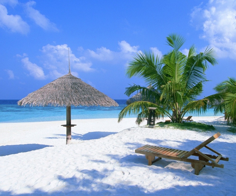 Рай на мальдивах обои