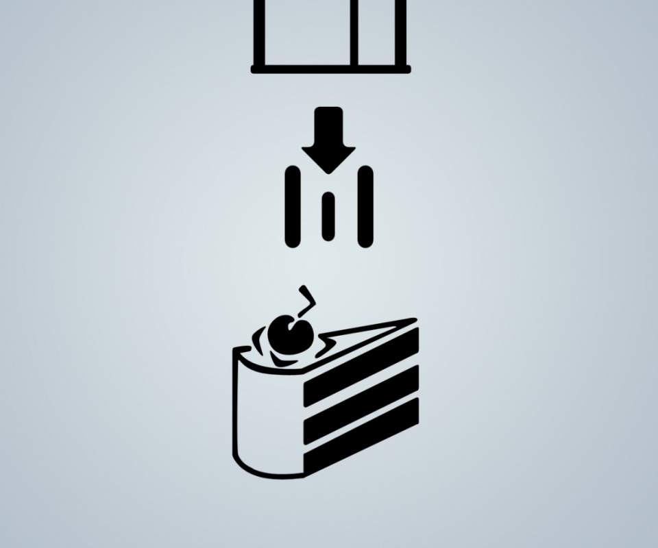 Тортик из Portal обои