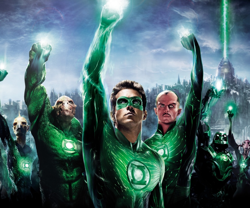 Зеленый фонарь обои