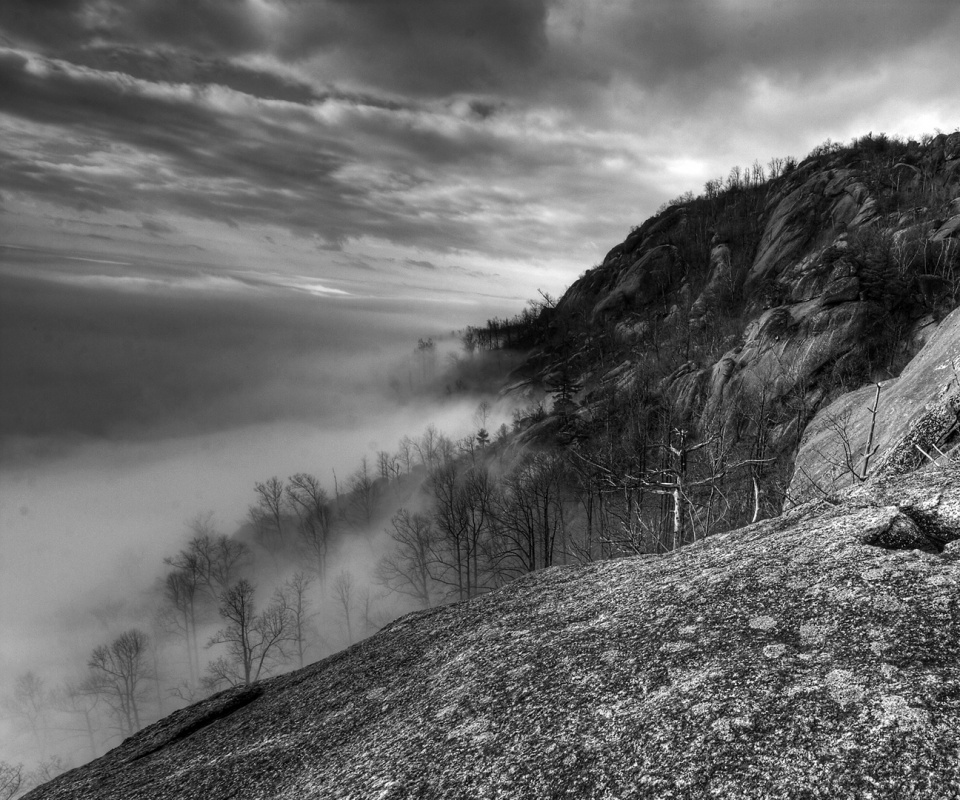 Туманные горы обои