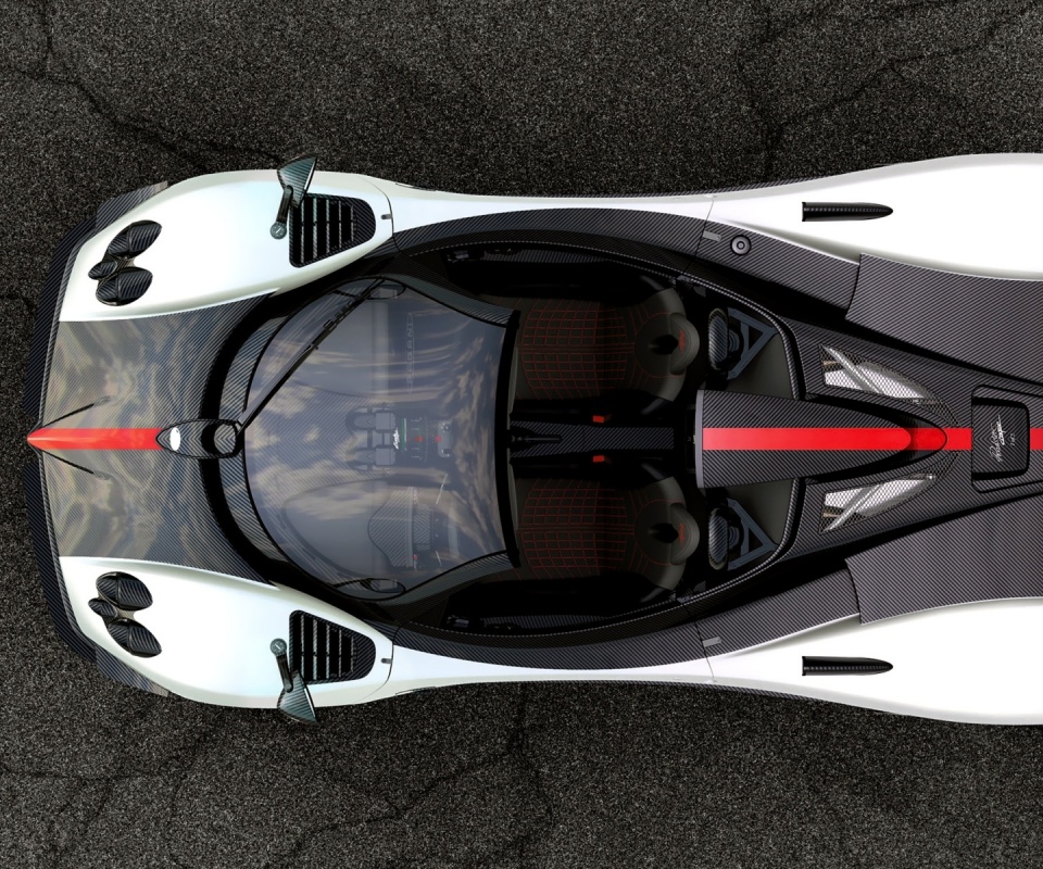 Пагани Зонда вид сверху обои