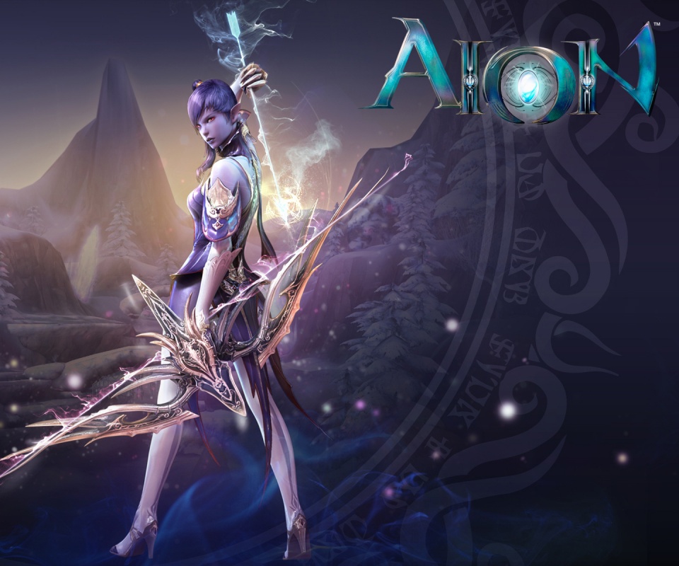 Эльфийка из Aion обои