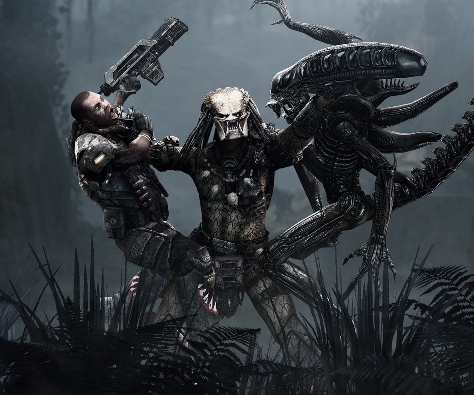 Чужой против Хищника обои