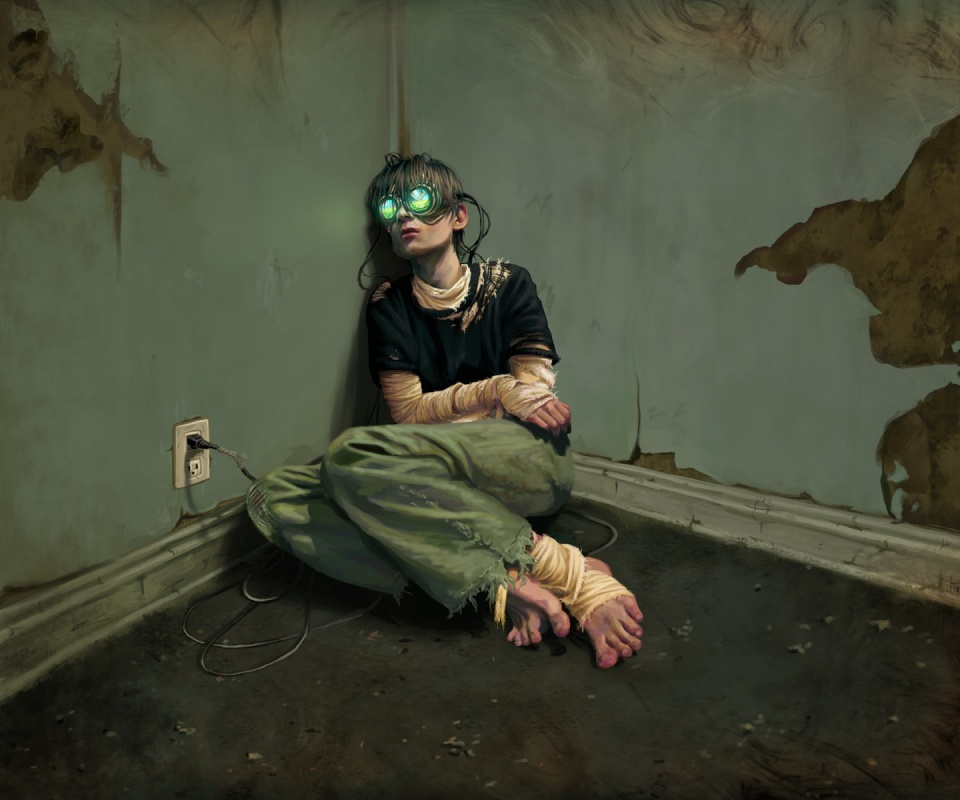 Потерянный в виртуальном мире обои