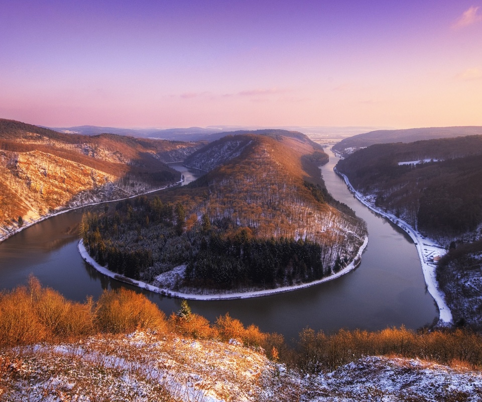 Изгиб реки обои