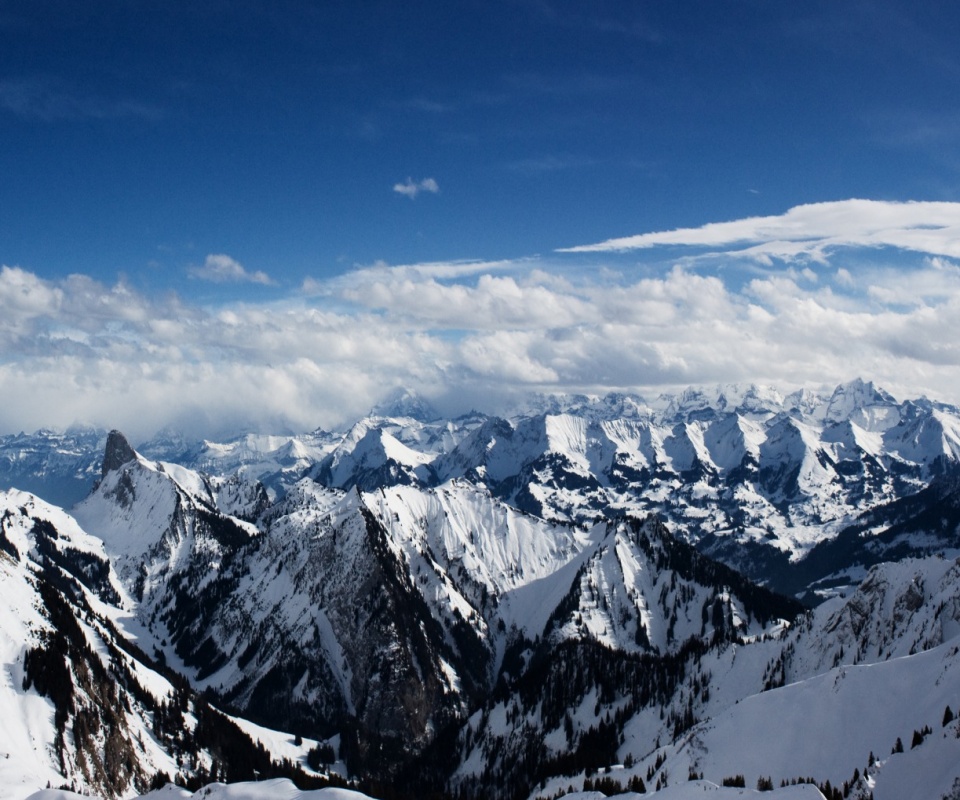 Горный пейзаж обои