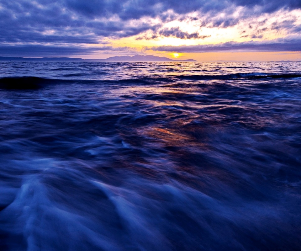 Красивый горизонт на море обои