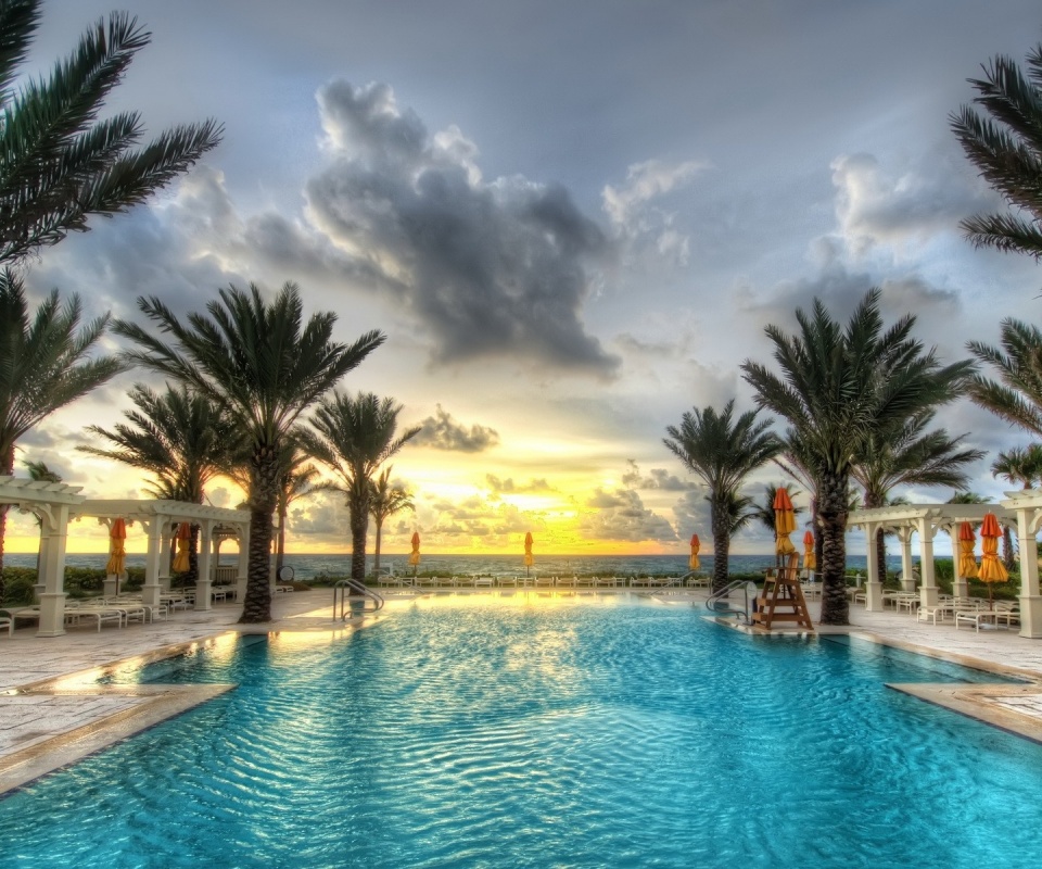 Бассейн обои