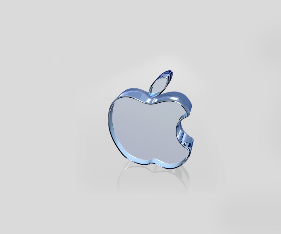 Стеклянный логотип Apple обои