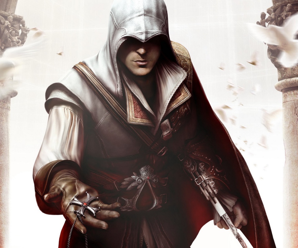 Ассасин с крестом обои
