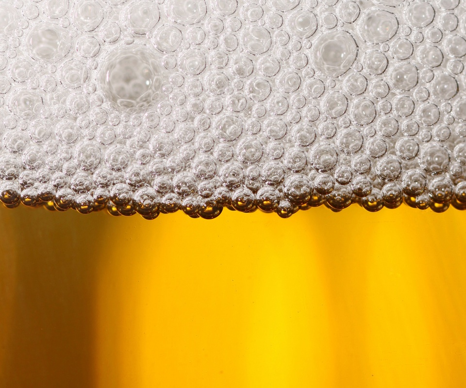 Пенное пиво в макро обои