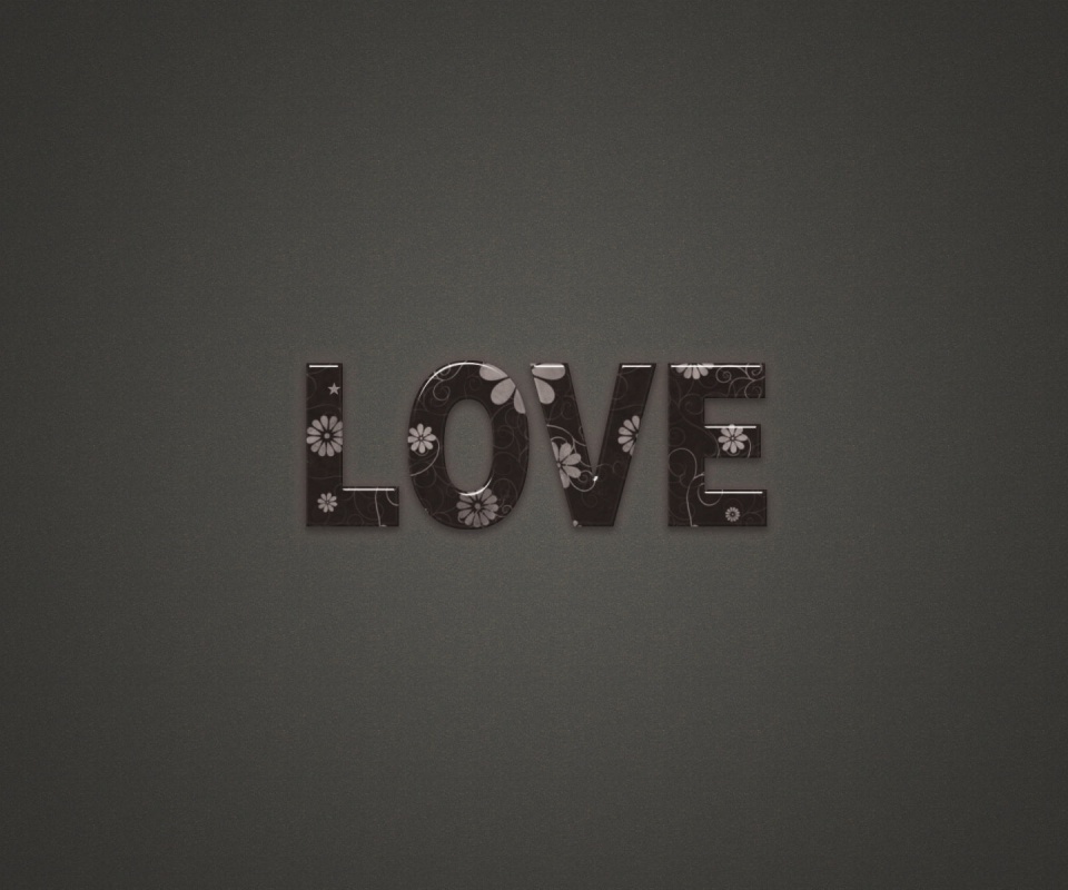 Любовь в минимализме обои