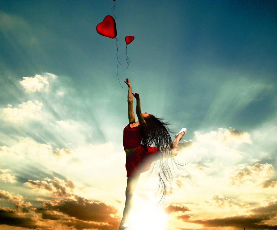 Отпускаяю сердце в небеса обои