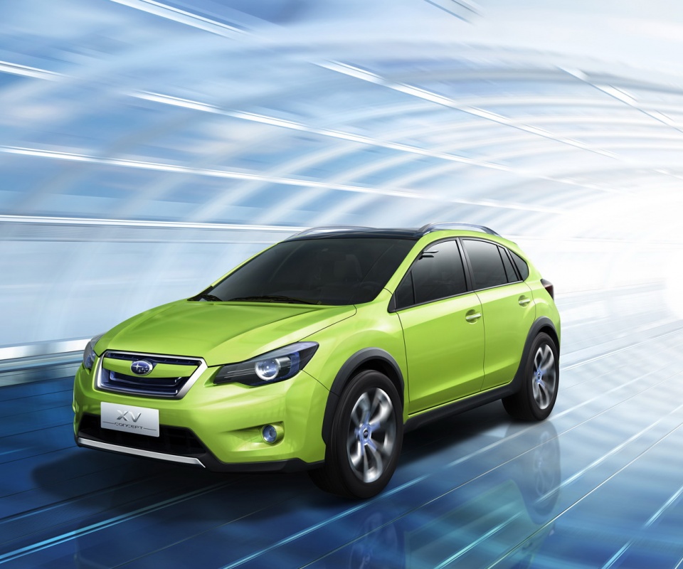 Субару в тоннеле обои