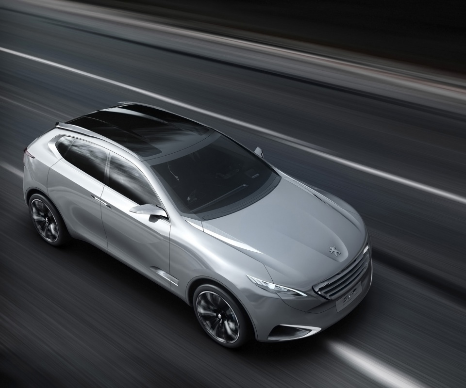 Концепт пежо на трассе обои