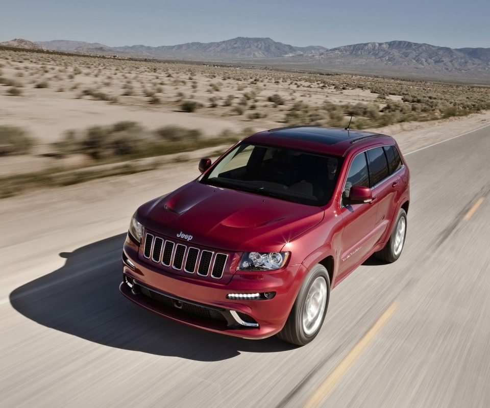 Красный Jeep обои