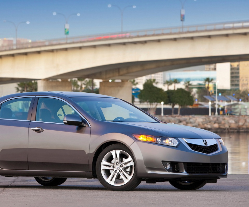 Acura на фоне моста обои