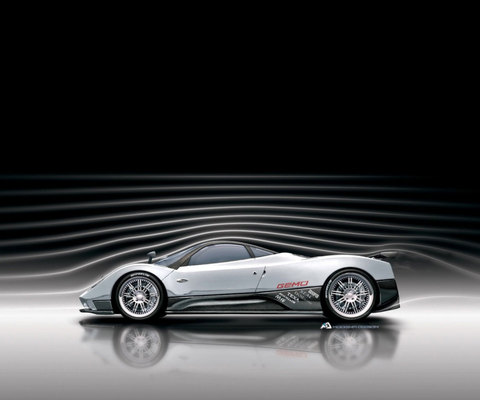 Аэродинамика Pagani Zonda обои