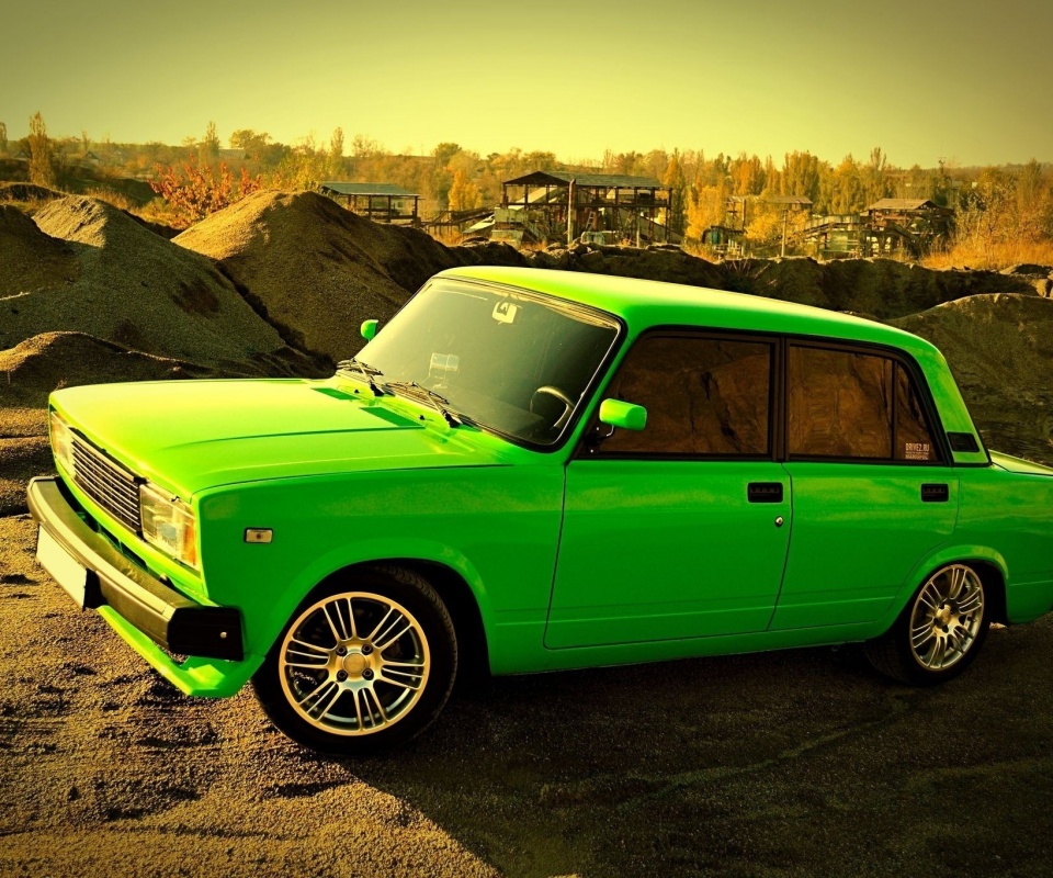 Кислотные жигули обои