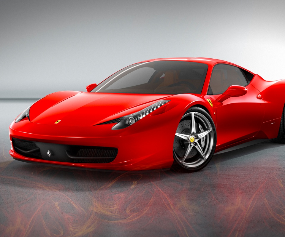 Огненный феррари обои