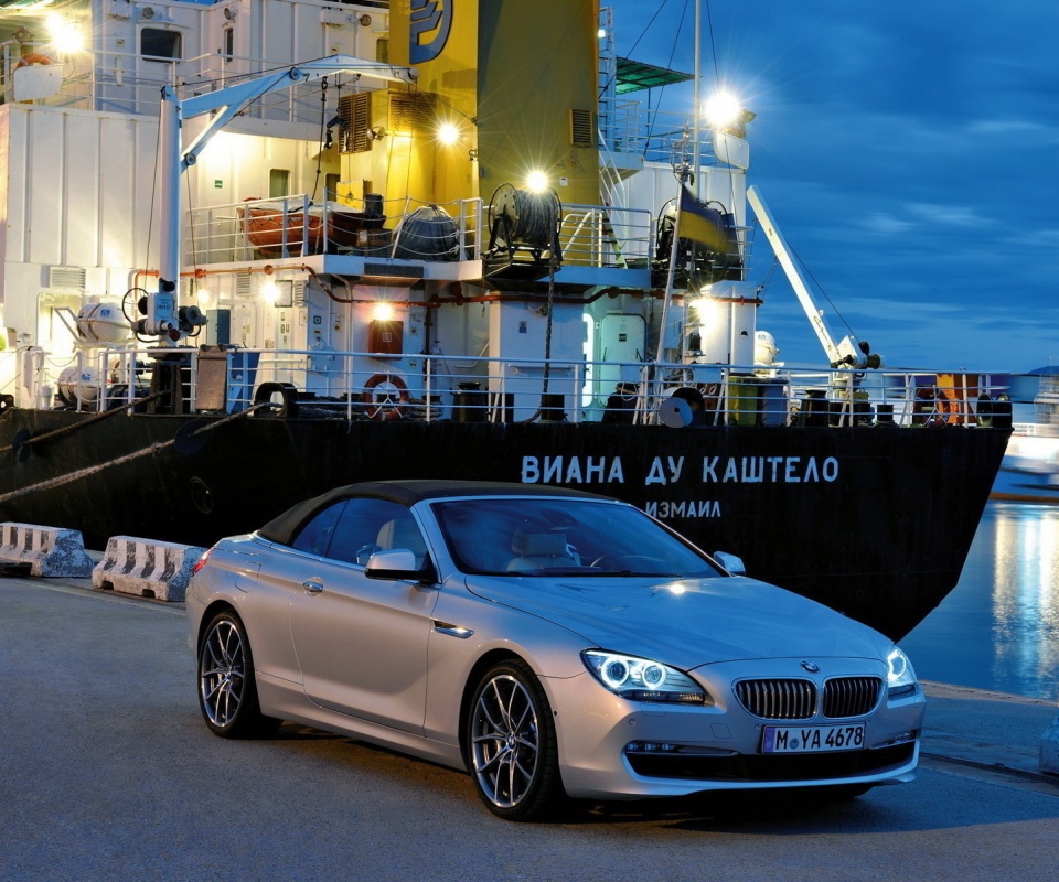 BMW 6 в порту обои