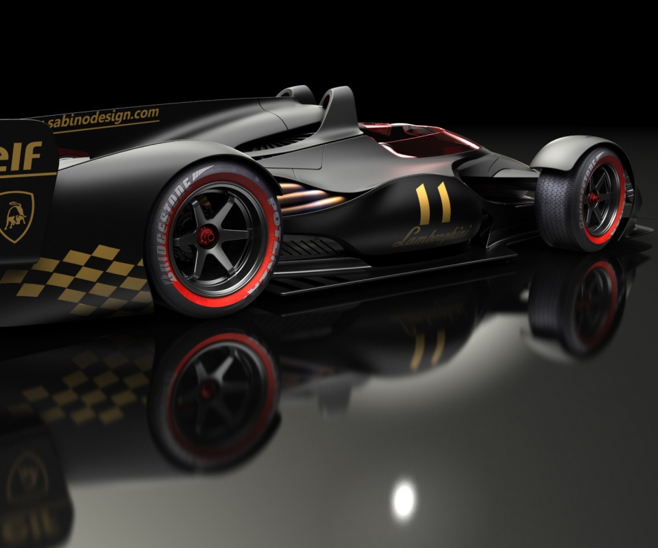 Болид Lamborghini обои