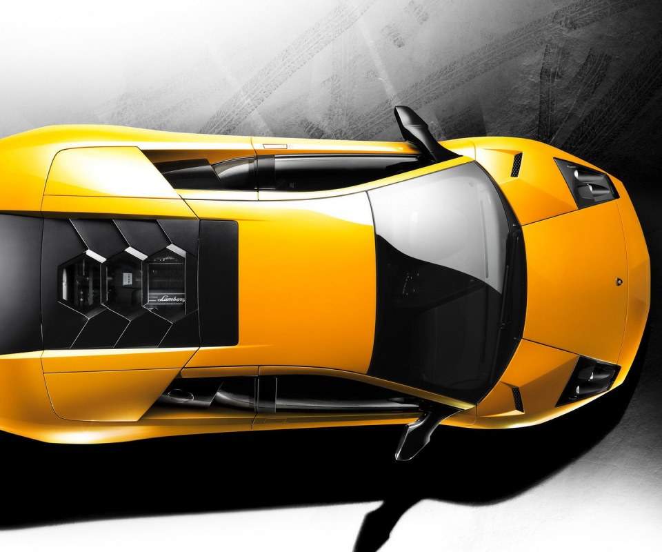 Ламборджини вид сверху обои