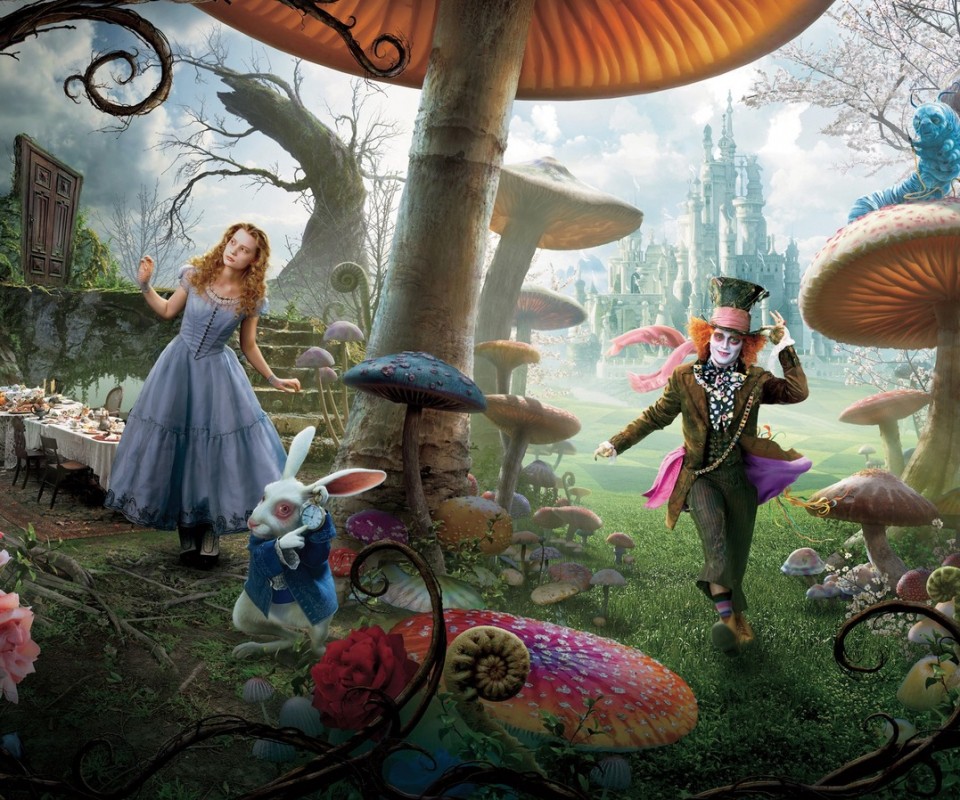 Алиса в стране чудес обои