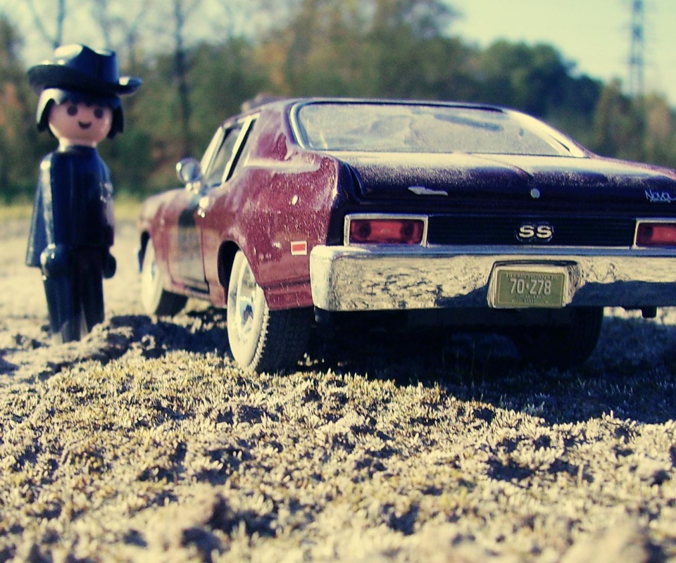 Машинка для человечка Lego обои