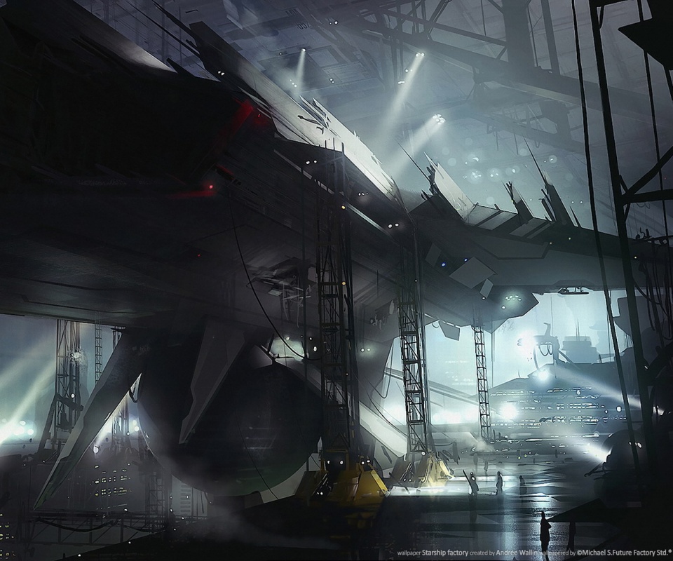 Сборка космического корабля обои