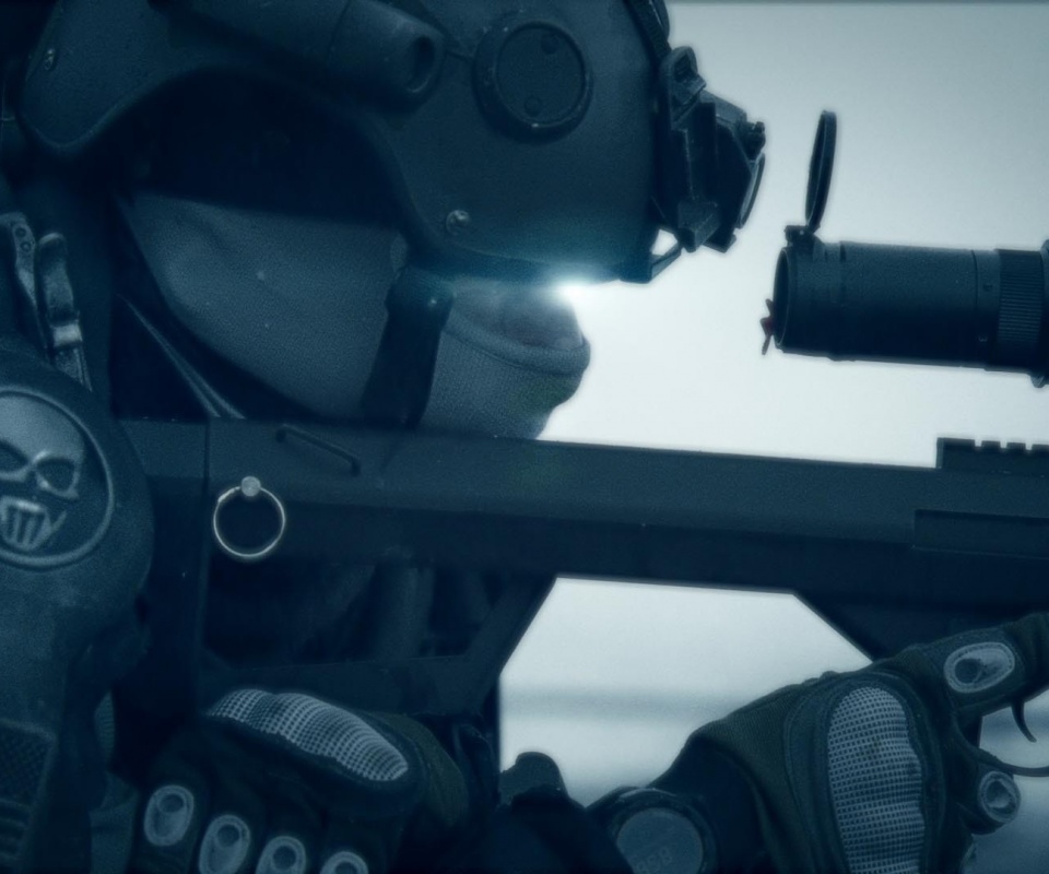 Снайпер за работой обои