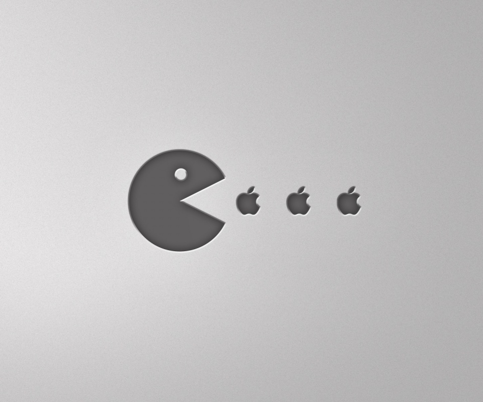 Пэкмен против Apple обои