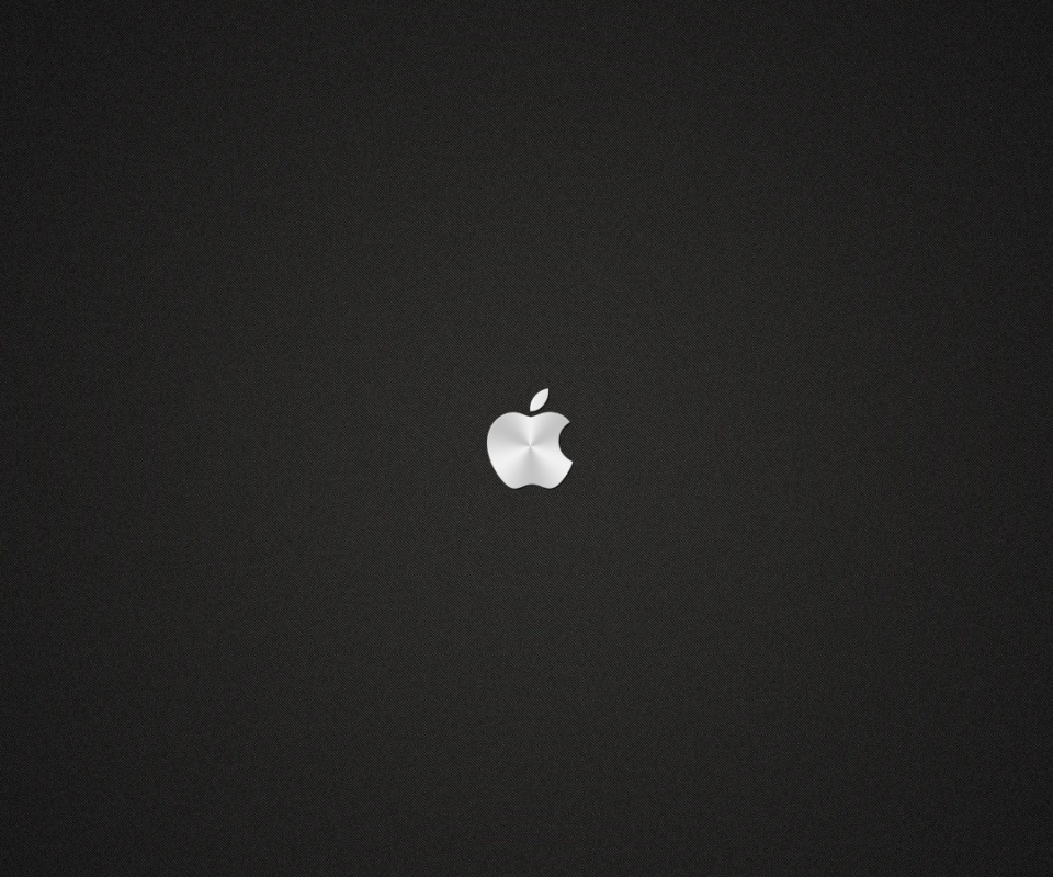 Темный фон - светлое яблоко обои