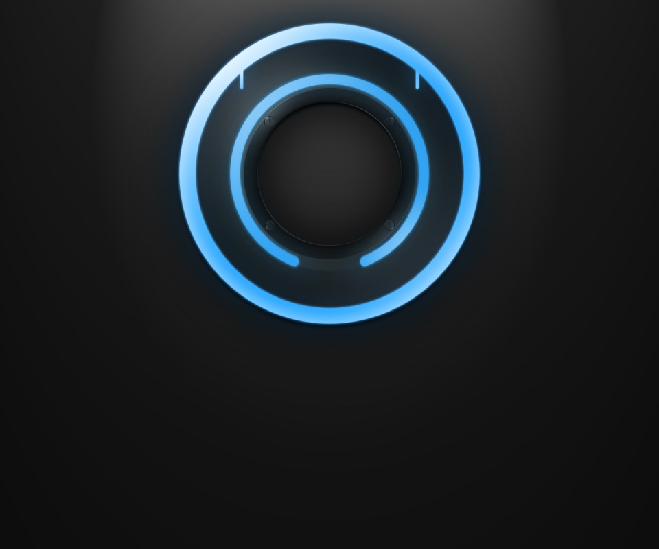 Диск из Tron на черном фоне обои