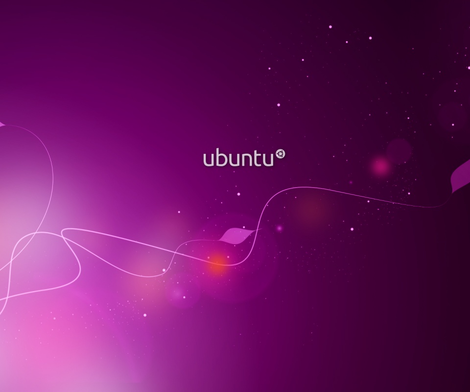 Сиреневые обои Ubuntu обои