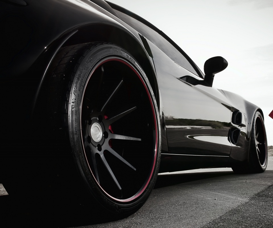 Чёрный концепт обои