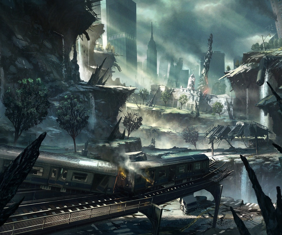 Развалины Нью-Йорка обои