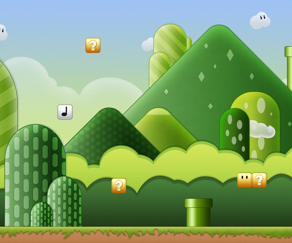 Мир Супермарио обои