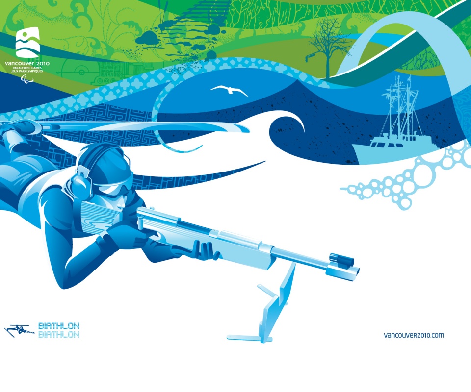 Олимпиада в Ванкувере 2010: Биатлон обои
