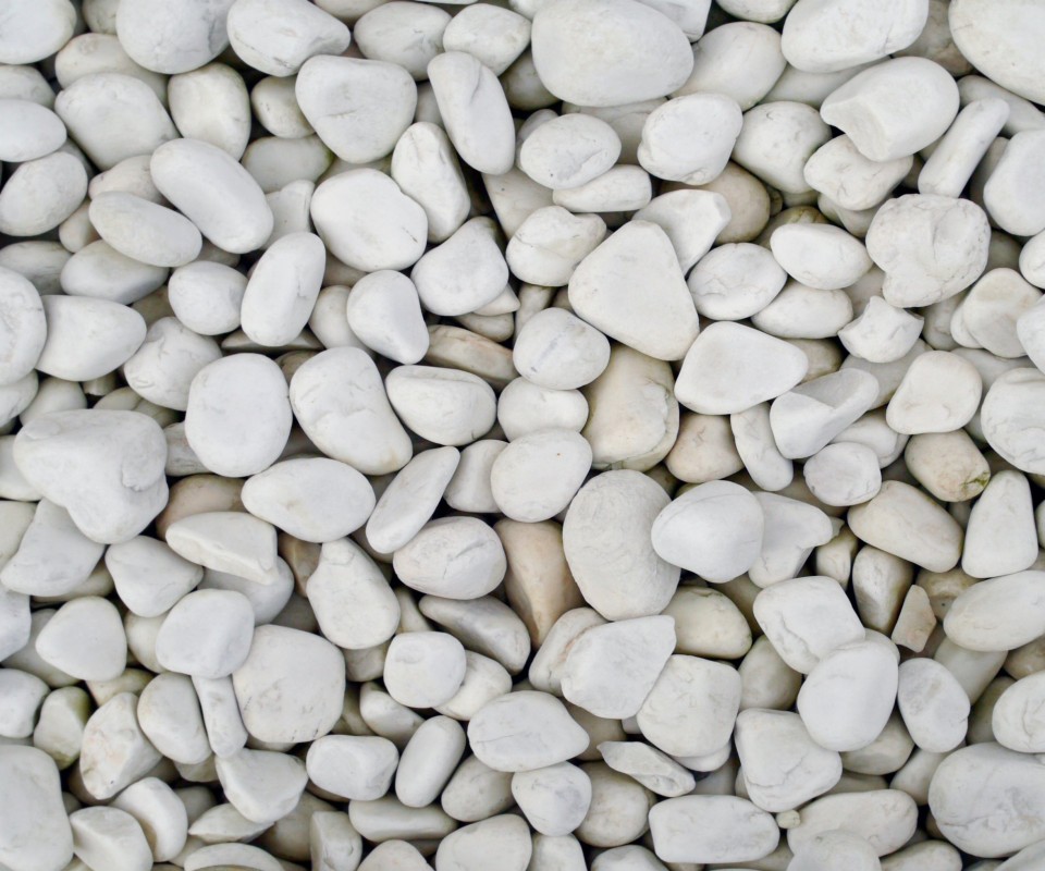 Крупная белая галька обои
