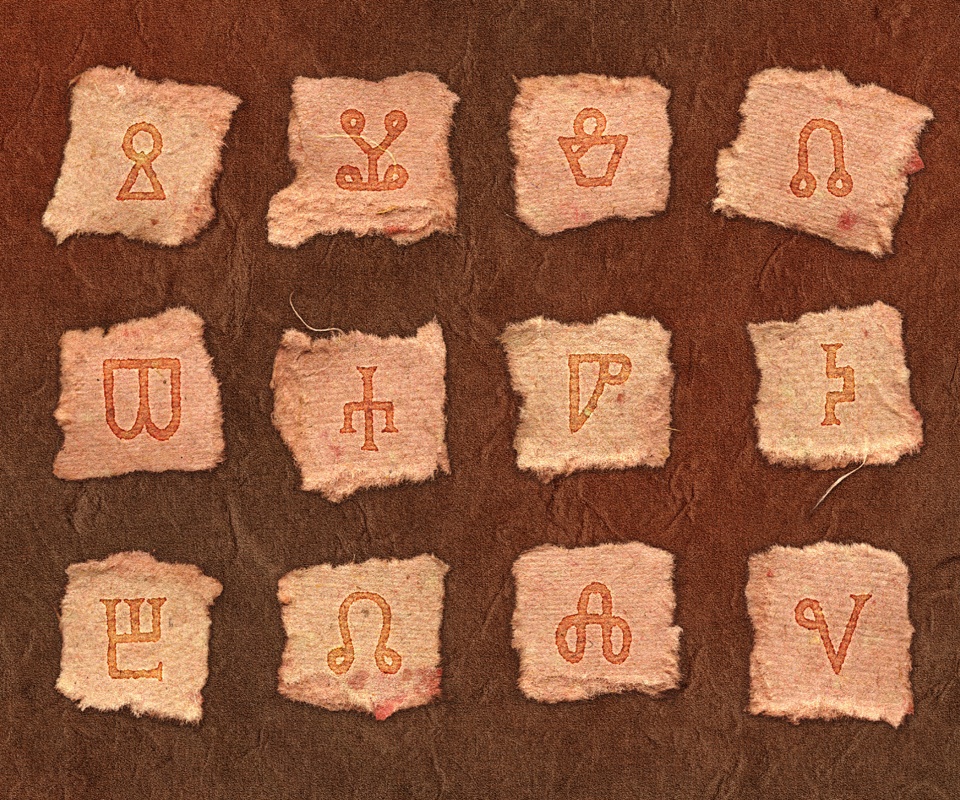 Бумажные символы обои