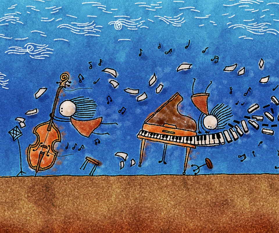 Воздушная инструментальная музыка обои